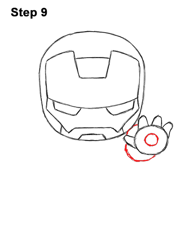 Draw Mini Chibi Cute Little Iron Man 9