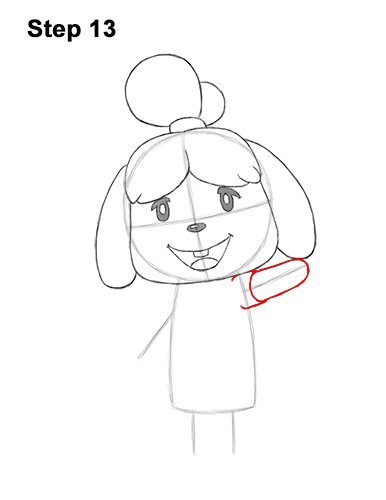 How to Draw Isabelle Animal Crossing Nintendo 13