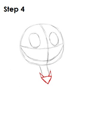 How to Draw Jack Skellington Step 4 How to Draw Jack Skellington Step 4
