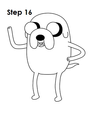 Draw Jake Adventure Time Step 16 Draw Jake Adventure Time Step 16