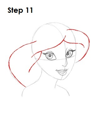 How to Draw Jasmine Step 11 How to Draw Jasmine Step 11