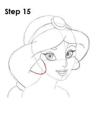 How to Draw Jasmine Step 15 How to Draw Jasmine Step 15