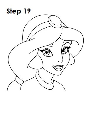 How to Draw Jasmine Step 19 How to Draw Jasmine Step 19