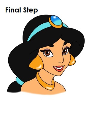 How to Draw Jasmine Final Step How to Draw Jasmine Final Step