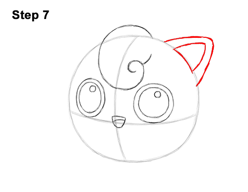How to Draw Cute Jigglypuff Pokemon 7