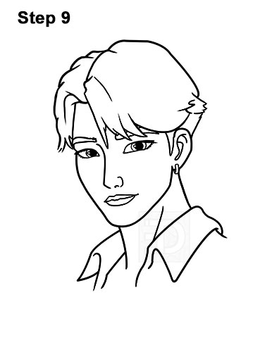 How to Draw Jinu KPop Demon Hunters 9