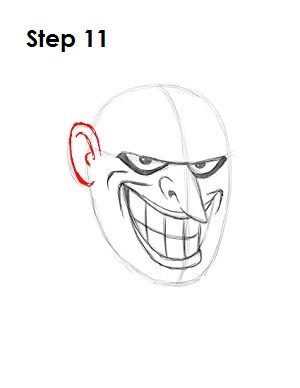 Draw the Joker Step 11 Draw the Joker Step 11