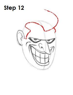 Draw the Joker Step 12 Draw the Joker Step 12