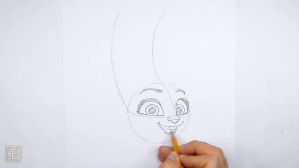 How to Draw Judy Hopps Facial Details