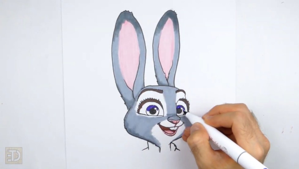 How to Draw Judy Hopps Color