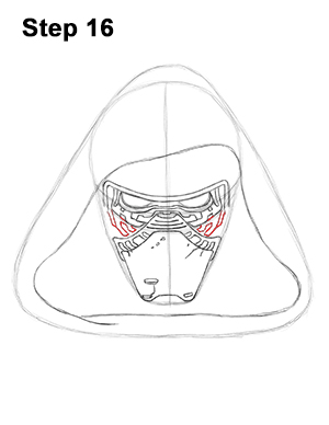 Draw Kylo Ren Star Wars 16