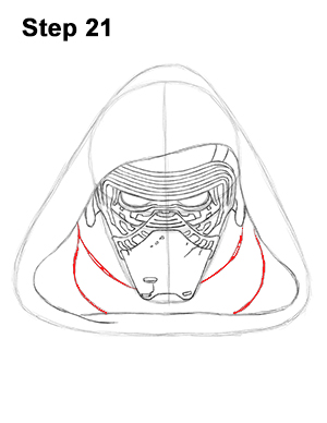 Draw Kylo Ren Star Wars 21