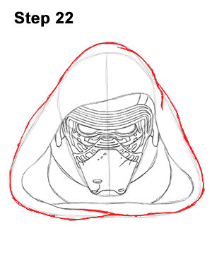 Draw Kylo Ren Star Wars 22