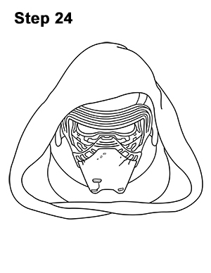 Draw Kylo Ren Star Wars 24
