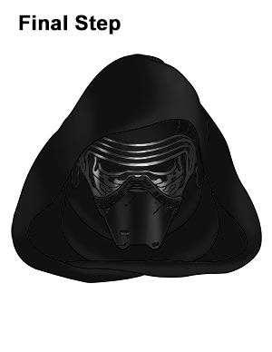 Draw Kylo Ren Star Wars