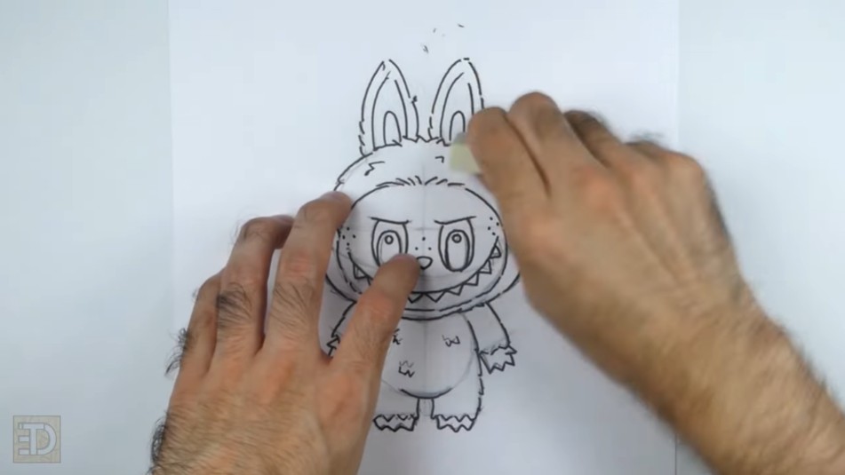 Inking Labubu