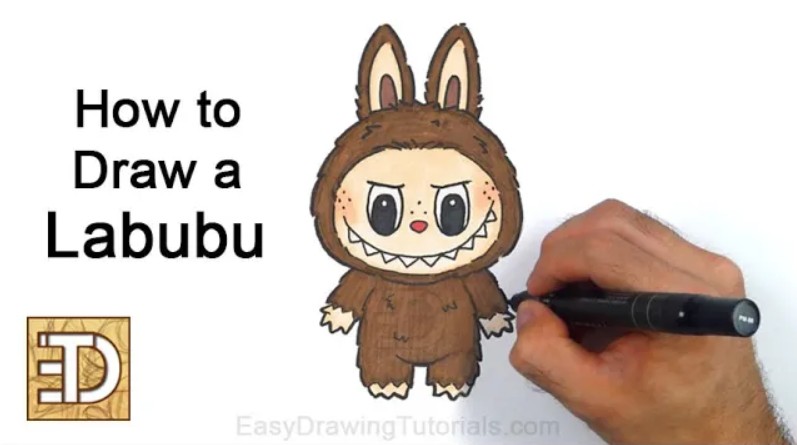 Completed Labubu Artwork