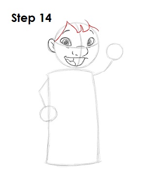 Draw Lilo step 14