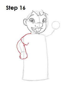 Draw Lilo step 16