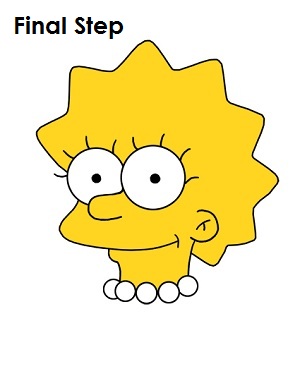 Draw Lisa Simpson Step Last