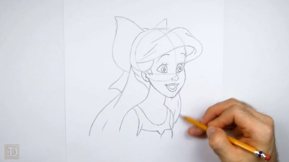 How to Draw Ariel Head Structure