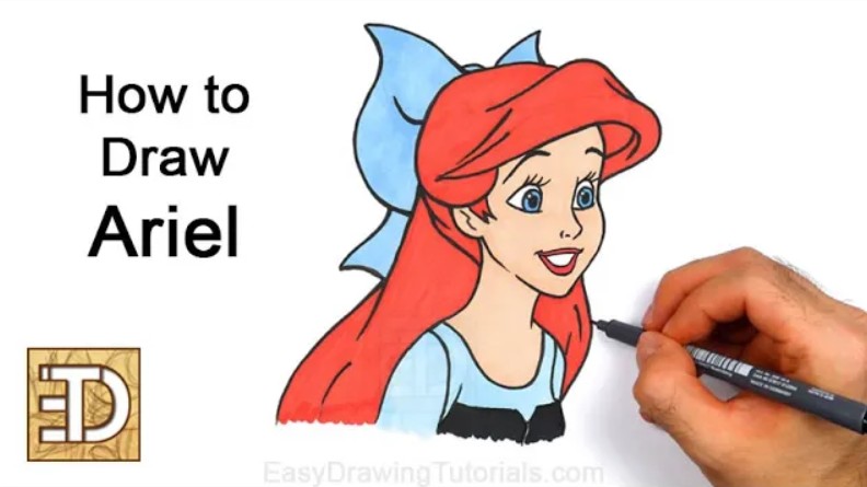 How to Draw Ariel Final
