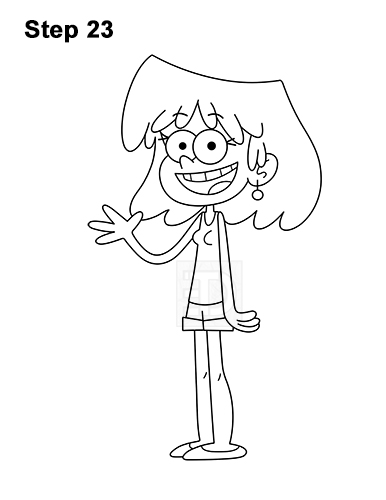 How to Draw Lori Loud House Full Body 23