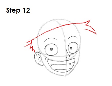 Draw Monkey D. Luffy 12 Draw Luffy 12