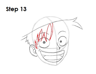 Draw Monkey D. Luffy 13 Draw Luffy 13