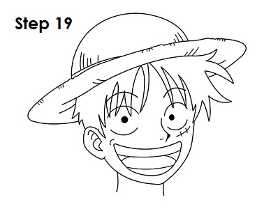 Draw Monkey D. Luffy 19 Draw Luffy 19