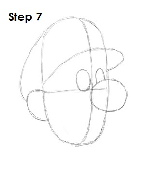 How to Draw Luigi Step 7
