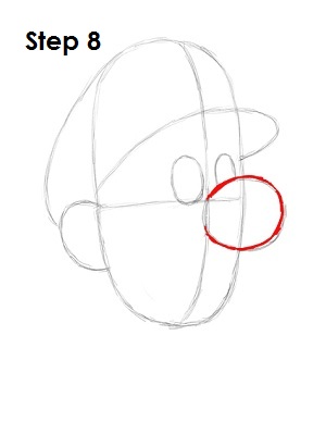 How to Draw Luigi Step 8