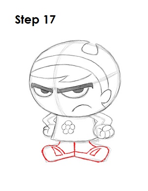 How to Draw Mandy 17 How to Draw Mandy Step 17
