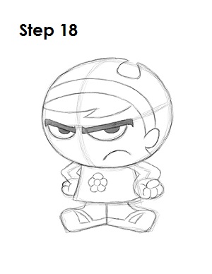 How to Draw Mandy 18 How to Draw Mandy Step 18