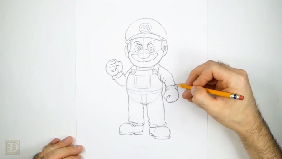 How to Draw Super Mario Body