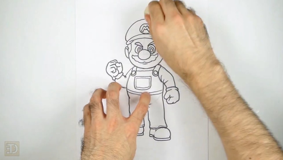 How to Draw Super Mario Ink