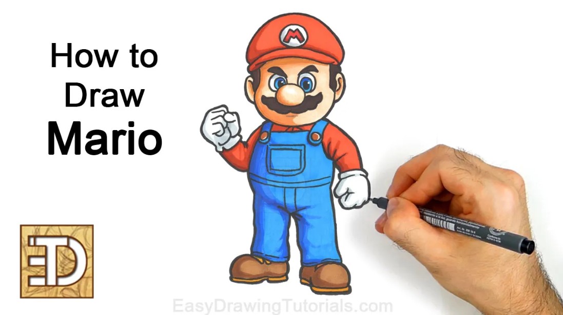 How to Draw Super Mario Final