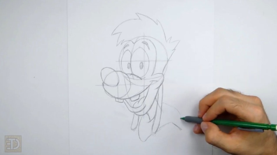How to Draw Max Goofy Hoodie Collar