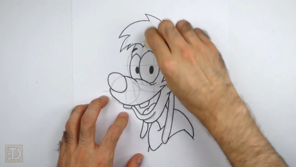 How to Draw Max Goofy Inked
