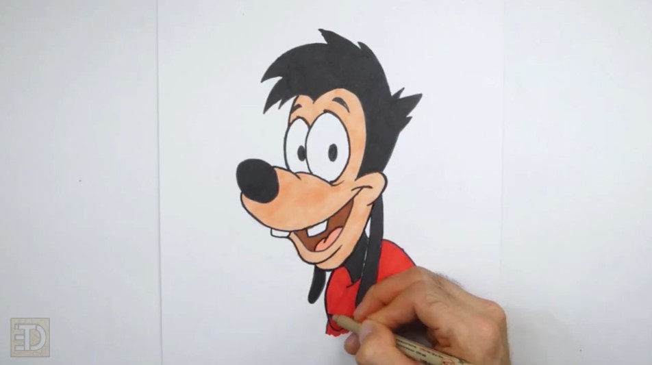 How to Draw Max Goofy Full Color