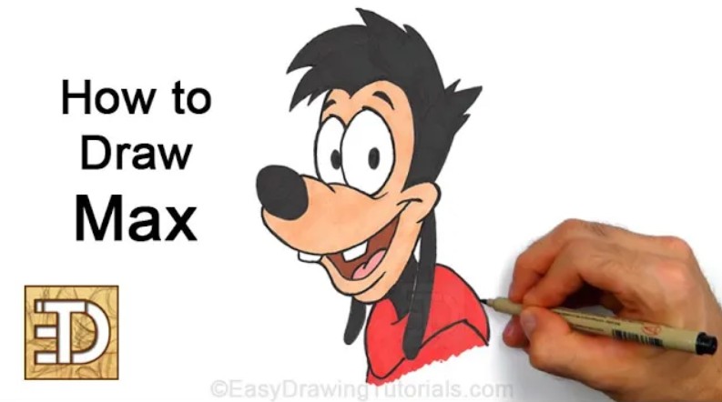 How to Draw Max Goofy Final Artwork