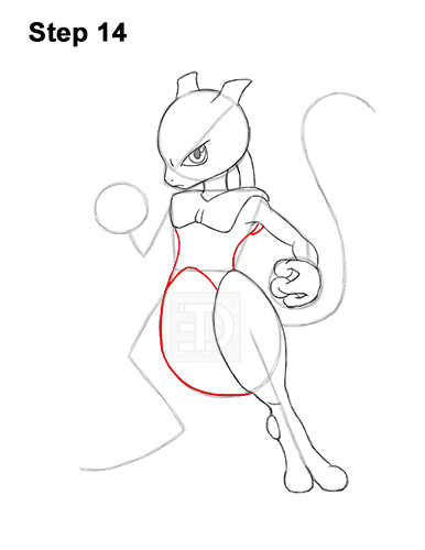 Draw Mewtwo Pokemon 14 How to Draw Mewtwo Pokemon 14