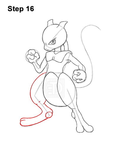 Draw Mewtwo Pokemon 16 How to Draw Mewtwo Pokemon 16