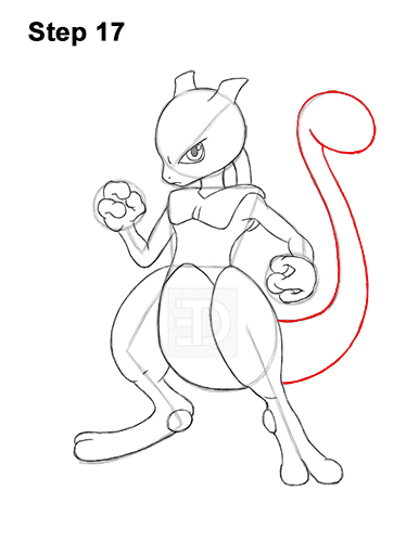Draw Mewtwo Pokemon 17 How to Draw Mewtwo Pokemon 17