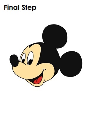 Draw Mickey Mouse Last Step Draw Mickey Mouse Last Step
