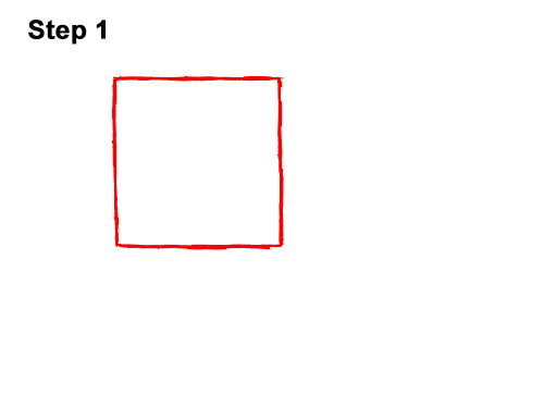 How to Draw Minecraft Pig Side View 1
