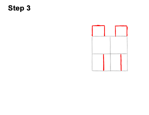 How to Draw Minecraft Dog Wolf Pet 3