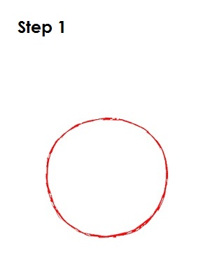 Draw Minnie Mouse Step 1