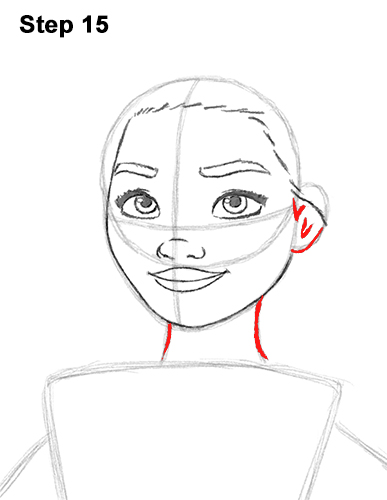 Moana Disney Drawing 15 Draw Moana Full Body Disney 15