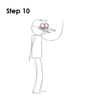 How to Draw Mordecai Step 10 Draw Mordecai Step 10